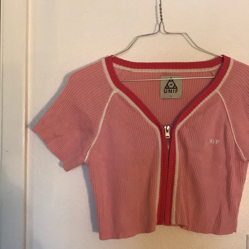 UNIF PINK FROLIC TOP
